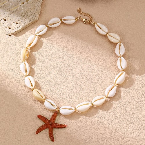 Collier coquillages étoile - collier,