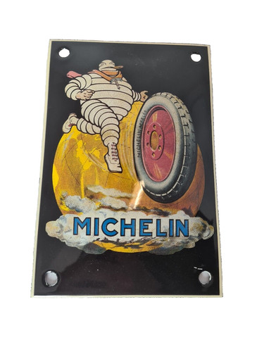 Plaque émaillée michelin - michelin,