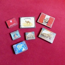 Lot boîte à tabac ancienne cigarette collection Camel Murrati's Samson...