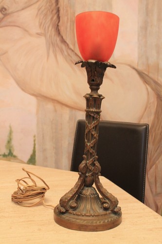 Pieds lampe bronze - en,