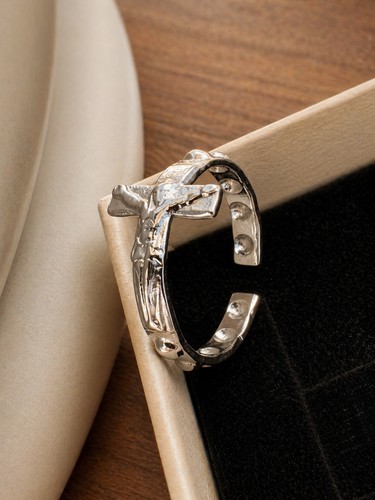 Chevalière bague croix - bague,