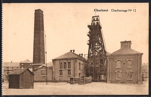Cpa charleroi charbonnage - charleroi,, no