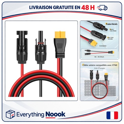Câble adaptateur solaire xt60 - câble,