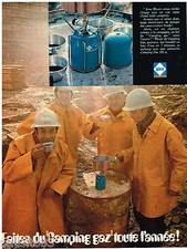 ADVERTISING 105 1970 CAMPING GAS LE STOVE BLUE