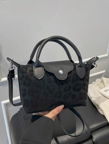 Sac bandoulière léopard noir - bandoulière,