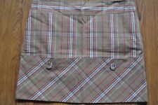 Lija Golf Skort Skirt with Attached Shorts Plaid Womens SIZE 4  *READ*