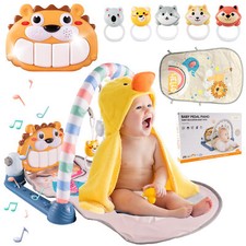 Tapis d'apprentissage Malplay avec mousse bébé lion miroir interactif hochet ...