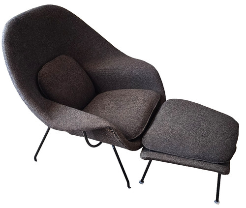 Knoll womb chair with ottoman - knoll,