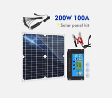 Kit Panneau Solaire 200W + Contrôleur Régulateur de Charge 40A 12V 24V
