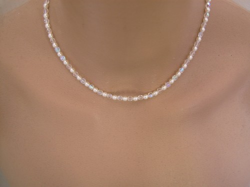 Collier perles cristal - collier,