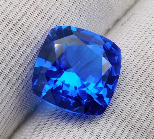 Coussin tanzanite bleue - de,