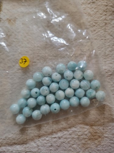 Perles larimar véritable - larimar,