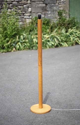Lampadaire bois vintage lampe - lampadaire,