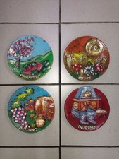 lot de 4 assiettes italiennes 4 saisons 