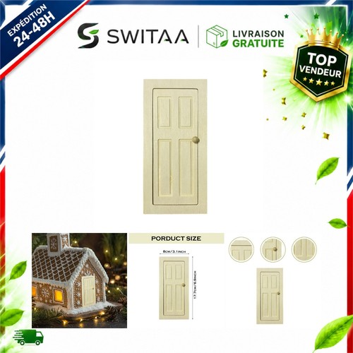 Porte miniature bois pour - miniature, en