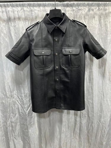 Nouvelle chemise cuir noir - cuir,