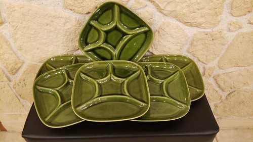 Assiettes fondue carrées - assiettes, à