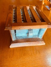 chaufferette avec tiroir bois