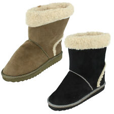 Bottes À Enfiler Pour Filles Avec Doublure En Fausse Fourrure Et Dessus H4010