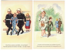 humor burdon of marriage slavery grounded dishes dreami set 10 postcards  ar1936