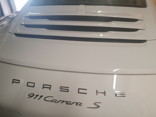 Lettrage porsche coffre chrome - coffre,