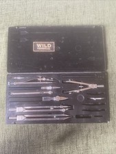 Vintage Wild Heerbrugg RZ-31 Drafting Drawing Instruments Compass Etc EM430