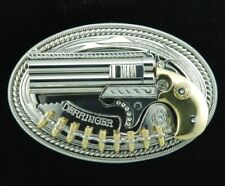 (MADE BY ORDER)  BUCKLE HANDMADE STAINLESS STEEL WESTERN STYLE GUN DERRINGER