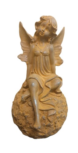 Elfe ange sur boule fleurs - sur,