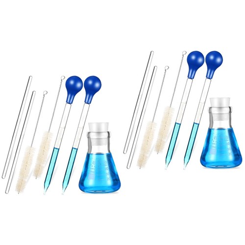 Erlenmeyer flask set - flask, with