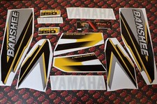 Vito's Vinyle Décalque Graphique Kit 14MIL Autocollant Yamaha Banshee Gris Jaune