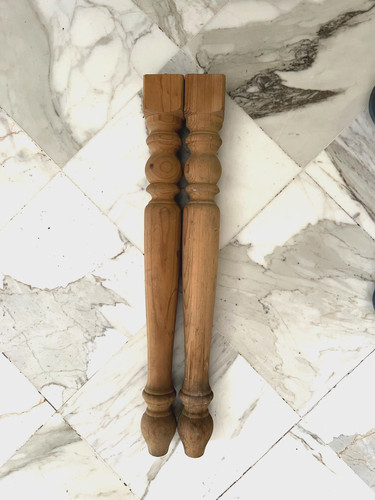 Pieds table en bois - de,