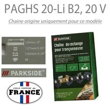 CHAINE d Origine Mini-tronçonneuse  sans fil 28 maillons   PAGHS 20-Li B2, 20 V 
