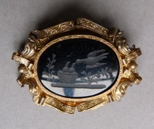 Broche camée intaille 19e siècle bijou ancien jewel cameo
