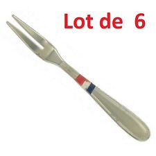 6 FOURCHETTE A ESCARGOT 14 CM INOX MADE IN FRANCE 2 DENTS USTENSILE CUISINE 