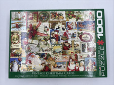 Eurographics 1000-Piece Christmas Puzzle – Vintage Holiday Cards Jigsaw