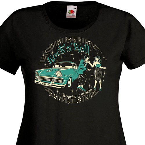 Shirt femme rock n roll - t-shirt, rock'n'roll