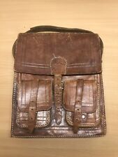 ancienne Sacoche cartable ecolier cuir