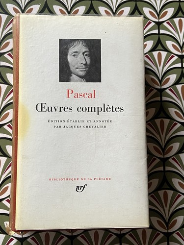 Livre pascal oeuvres - de,