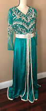 Moroccan Caftan Kaftan Takchita Size S Green Abaya TGB-2262-226-1