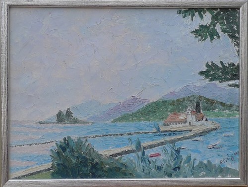Inconnu peintre berge - peintre, -meer