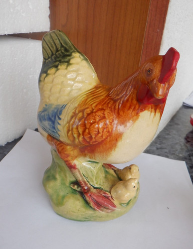 Figurine poule poussins - poule, et