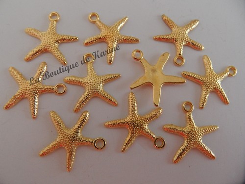 Lot breloques etoile - 10,