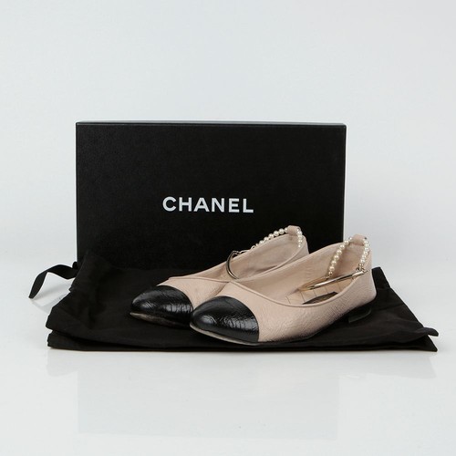 Chanel ballerines matière - chanel, bi-matière