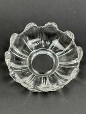 Bobèche Cristal Moulé signée Baccarat pour Lustre à Pampille