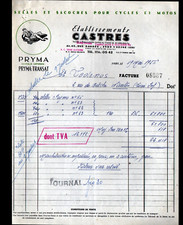 IVRY-sur-SEINE (94) SADDLES & BAGS for VELOS & MOTORCYCLES ""CASTRES SETS"" in 1956