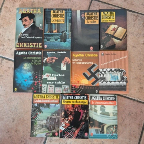 Lot livres agatha christie - livres,