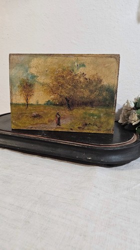 Peinture sur panneau bois - ,