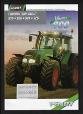 FENDT FAVORIT 900 VARIO 916-920-924-926 TRACTORS 32 PAGE BROCHURE 