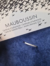 Mauboussin Alliance diamant Or Gris 18 Carats T48 GOLD RING + Certificat