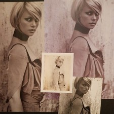 2001 Photo POLAROID Original CHARLIZE THERON par Mark LIDDELL Harper's Bazzar US